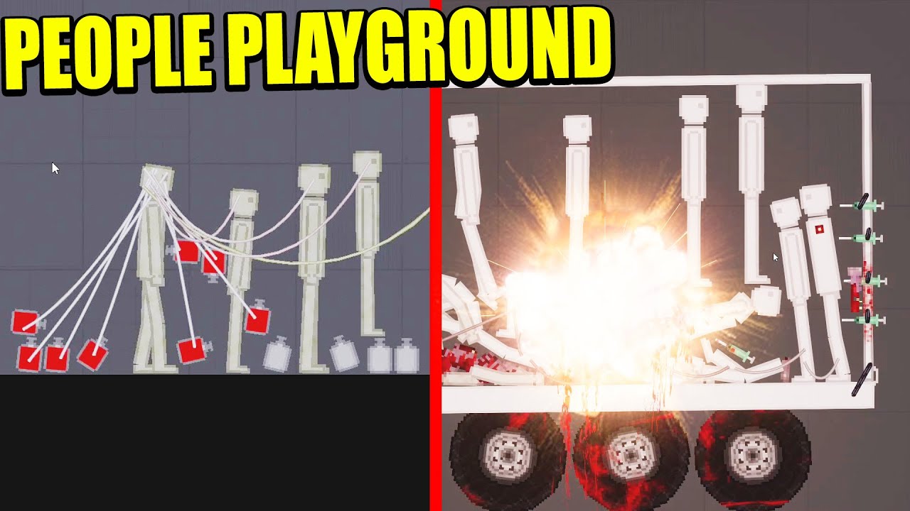 EXPERIMENTANDO CON HUMANOS, Y CAMIÓN AL BARRANCO - Actualización PEOPLE PLAYGROUND| Gameplay Español