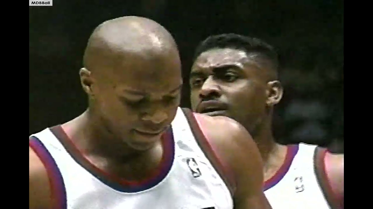 Shawn Kemp & Derrick Coleman Highlights - Sonics @ Nets November 1994
