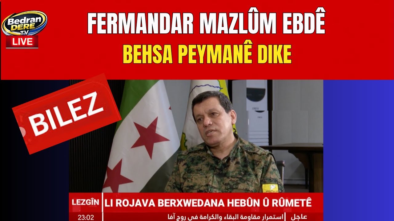 Fermandar Mazlûm Ebdê behsa peymanê de ZINDÎ
