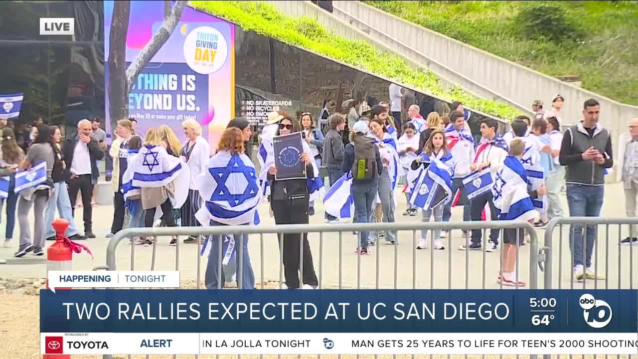 Two rallies expected at UC San Diego