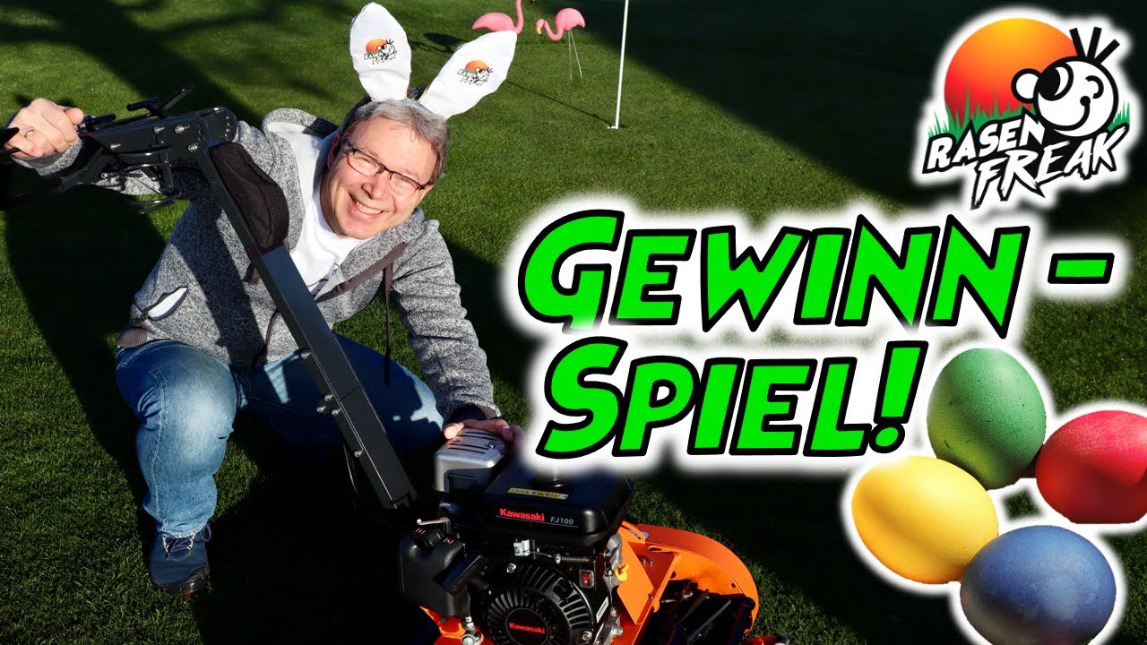 Ein OSTEREI vom RASENFREAK! Wir verlosen unseren SWARDMAN Edwin 2.1 Spindelm&auml;her. Viel Gl&uuml;ck!