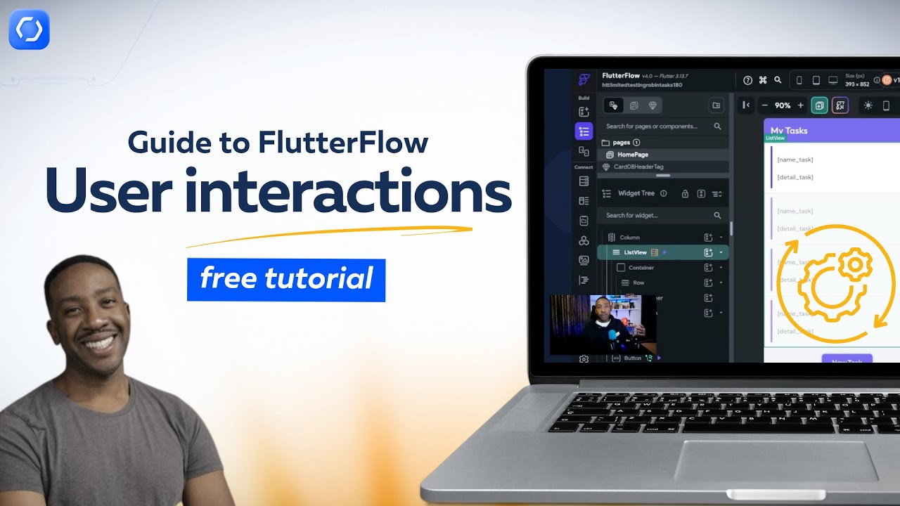 FlutterFlow tutorial: how to set up actions and user interactions in your app (important)