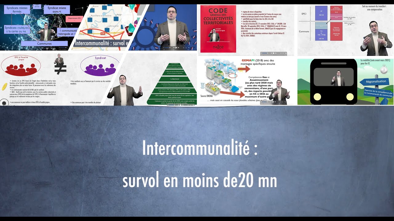 Intercommunalit&eacute; : survol en - de 20 mn
