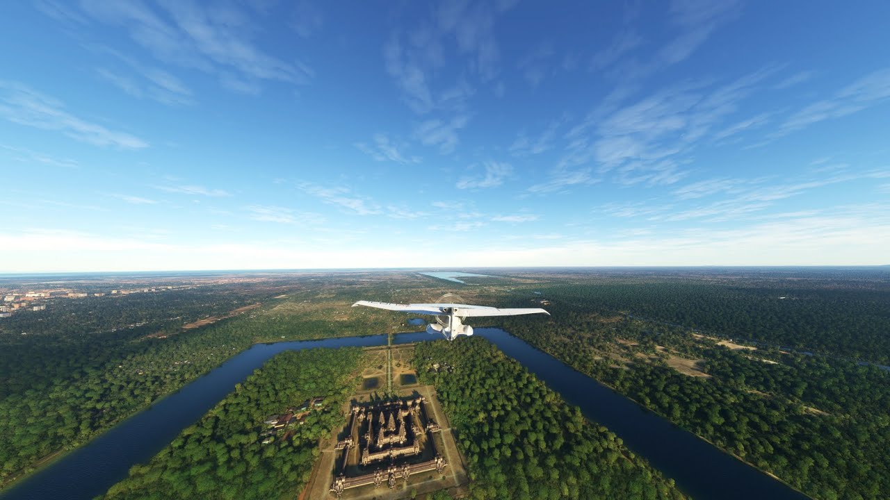 Angkor (Cambodia) | Microsoft Flight Simulator in 4K with NVIDIA Game Filter