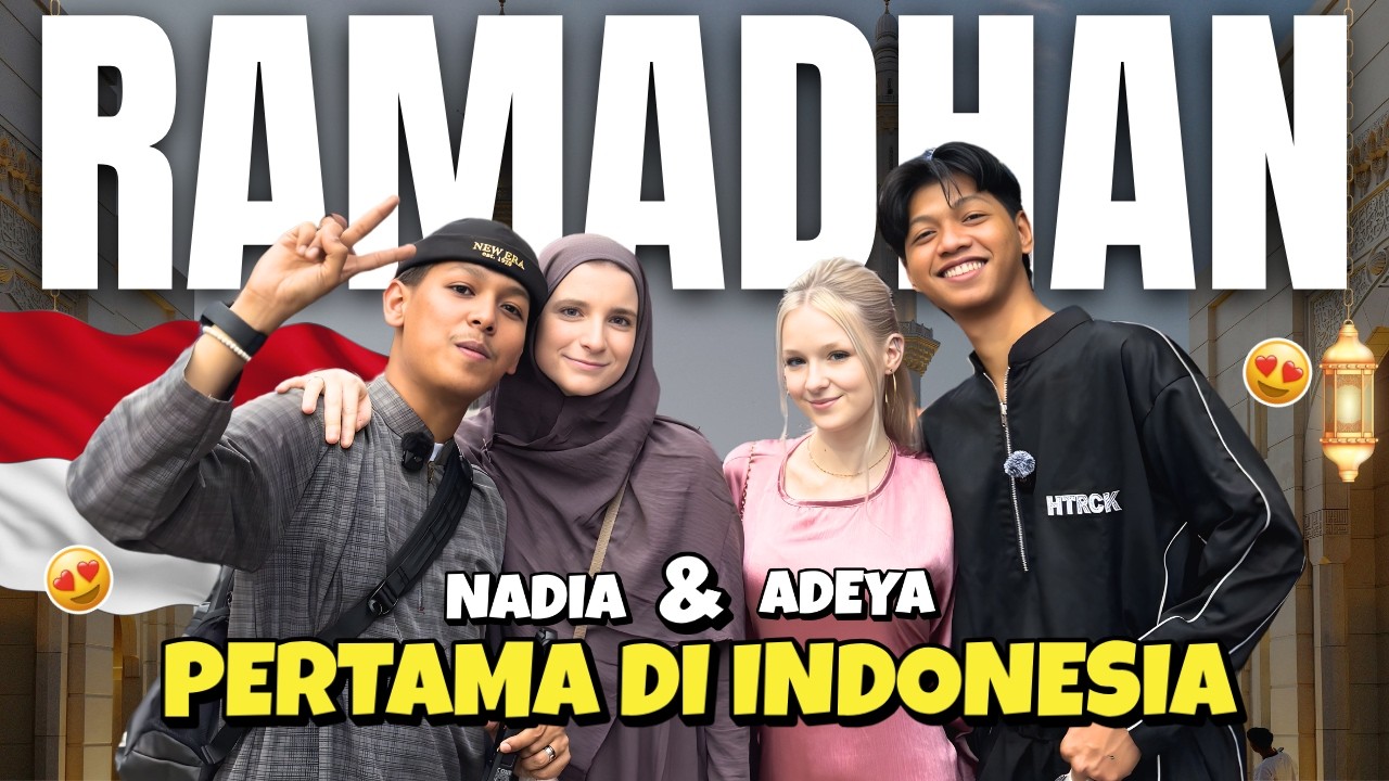 DUA BULE CANTIK INI PERTAMA KALI RAMADHAN DI INDONESIA!
