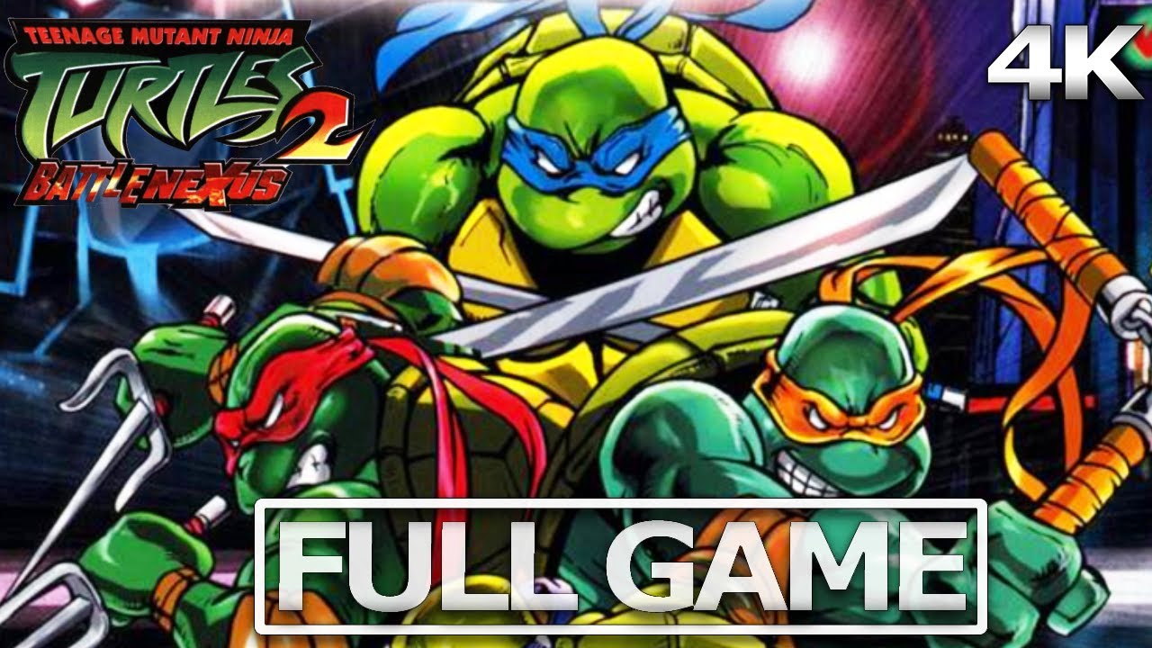 TEENAGE MUTANT NINJA TURTLES 2: BATLE NEXUS Full Gameplay Walkthrough / No Commentary【FULL GAME】4K