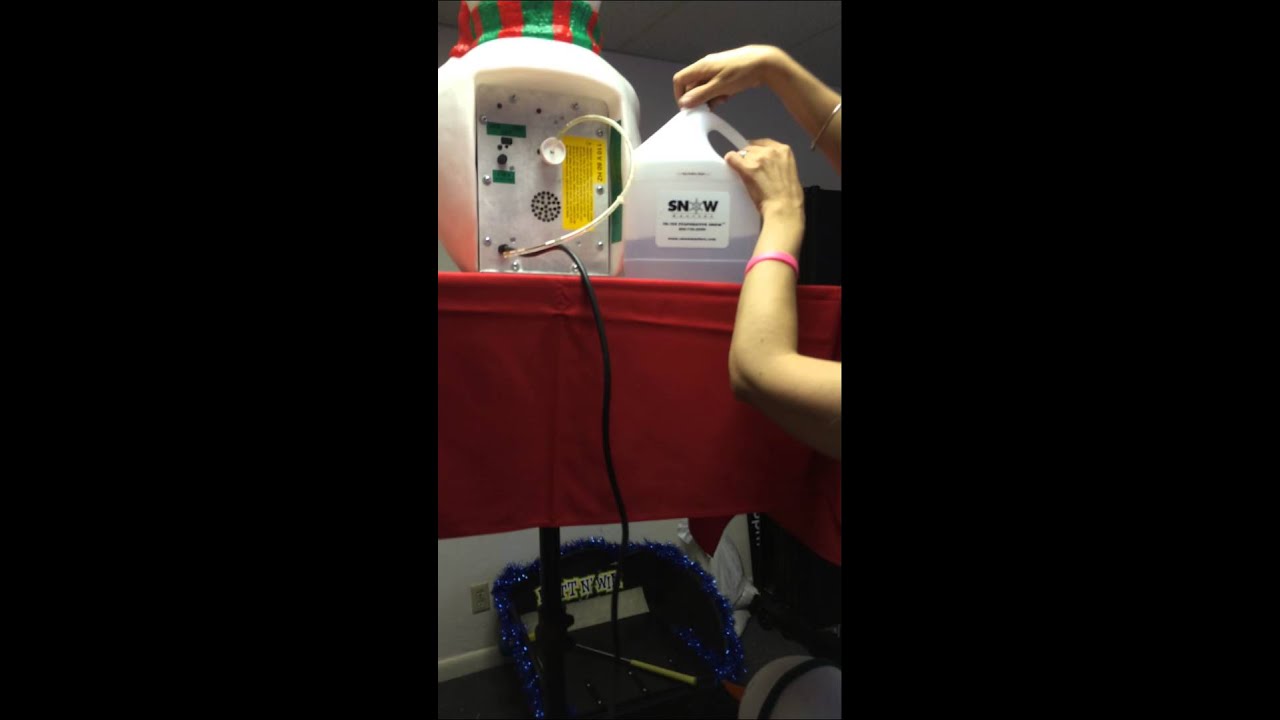 How to work a Snowman Snow Machine pt1