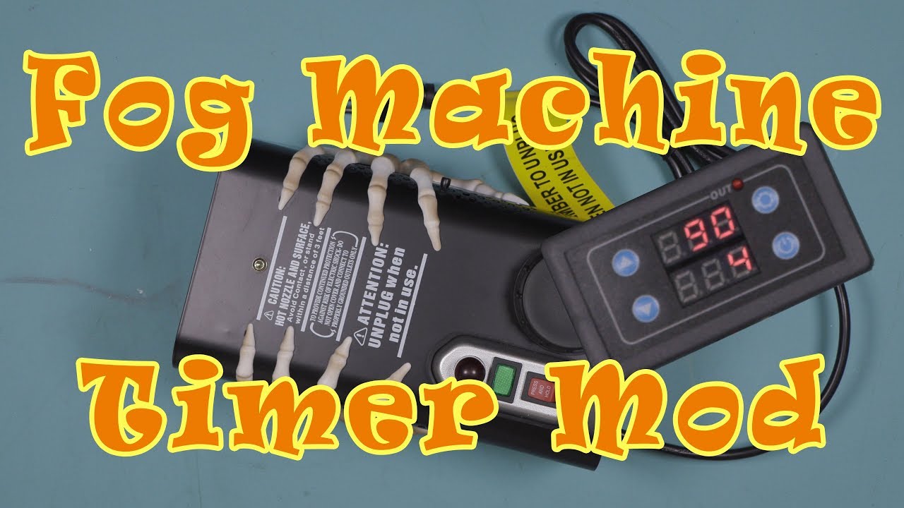 Halloween Fog Machine Timer Mod