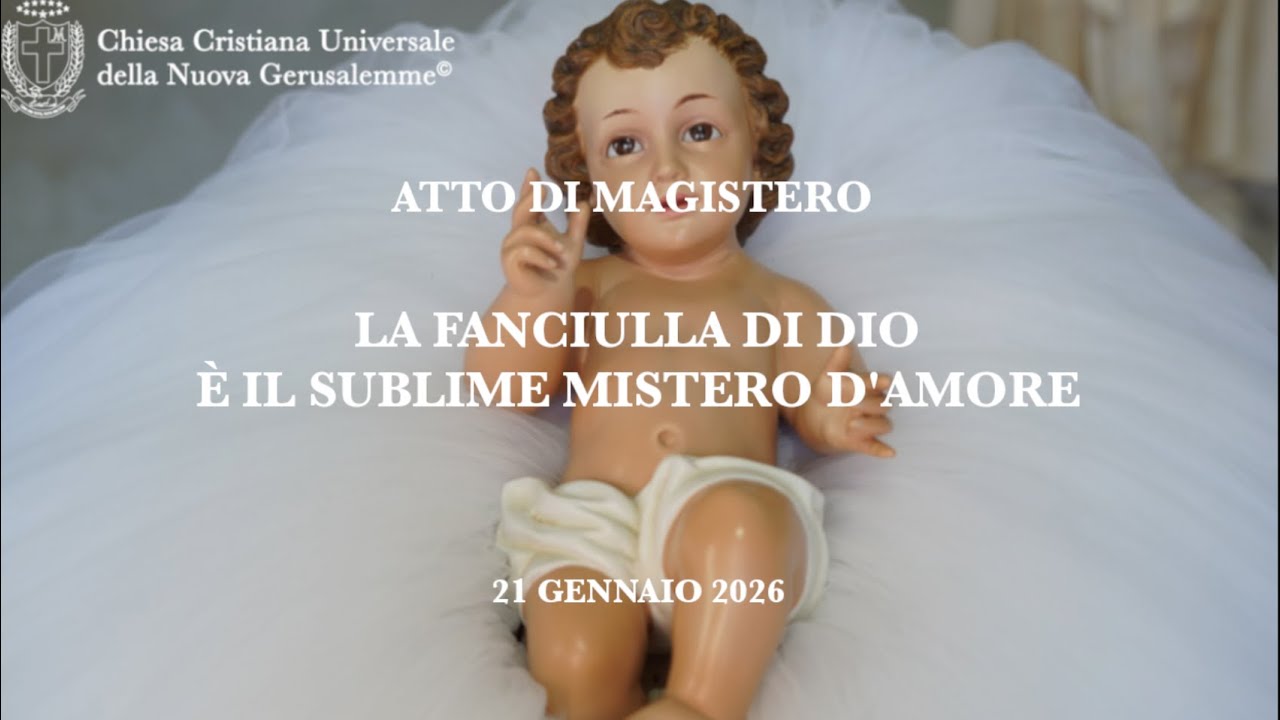 21/01/26 Atto di magistero: 