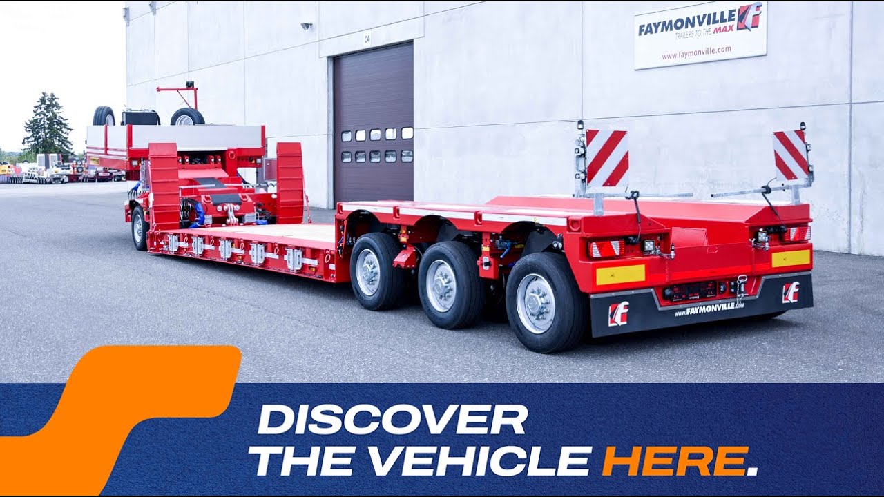 Faymonville - GigaMAX extendable low loader w/ central beam gooseneck dolly & 1+3 pendular axles