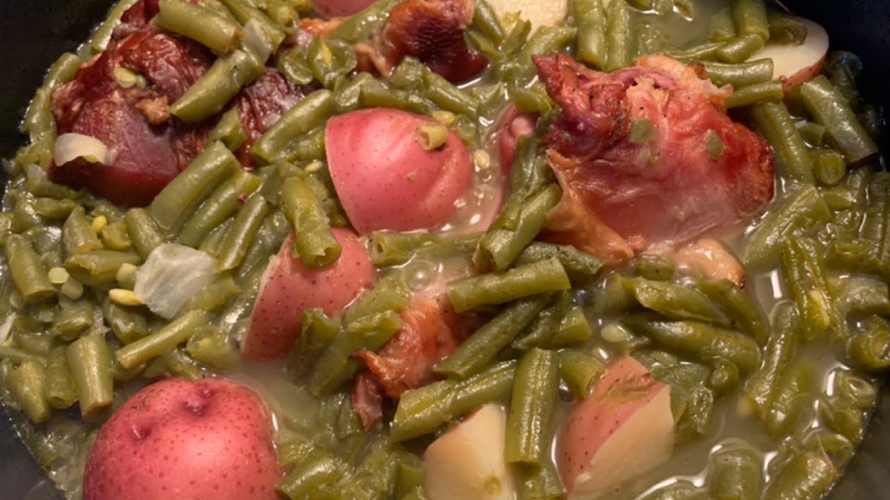 Frozen Green Beans & Potatoes w/ Smoked Turkey