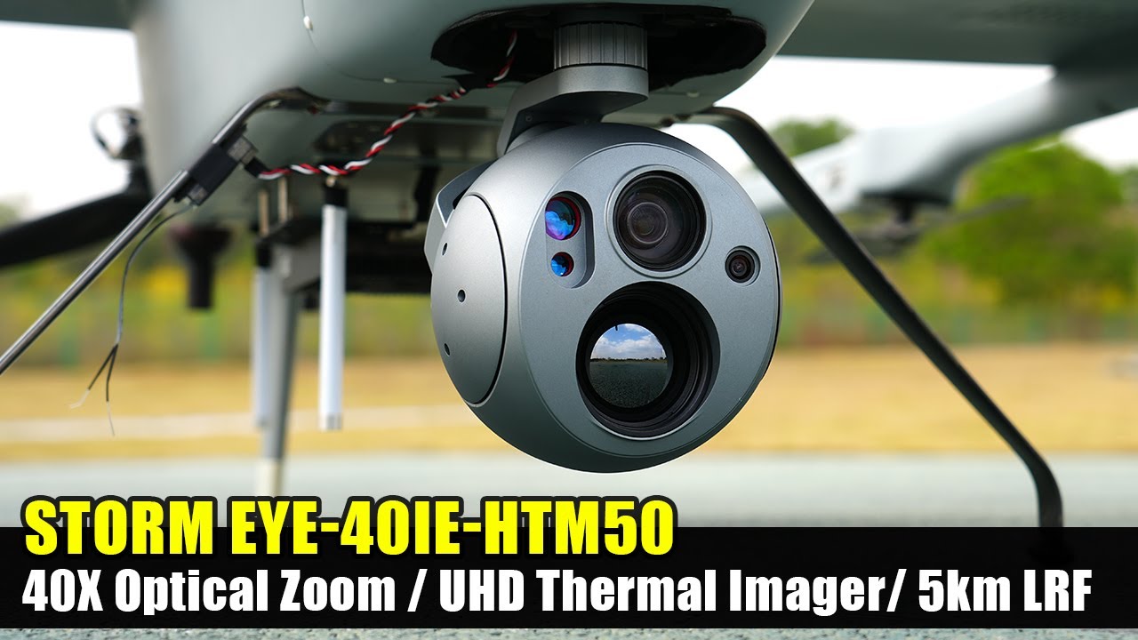 Meet Storm Eye-40IE-HTM50: A 4-Sensor Payload with 40X Zoom EO, UHD Thermal, 5km LRF, 4K Wide-Angle