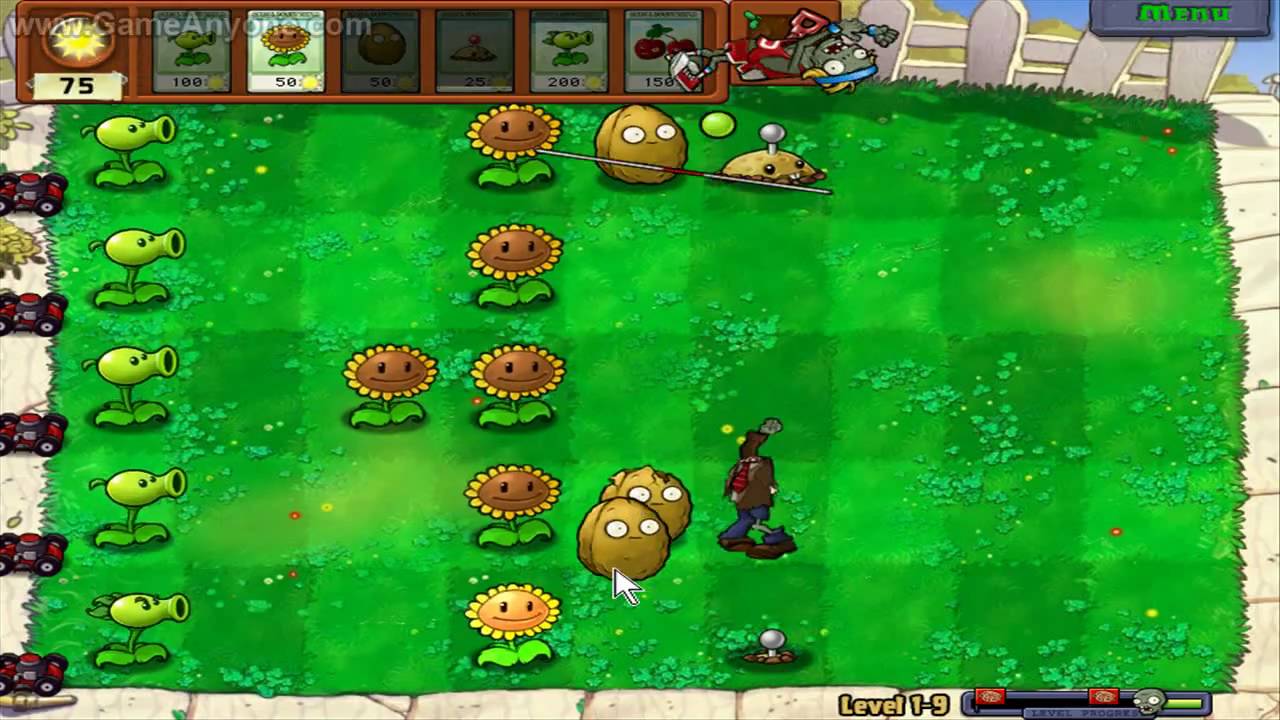 Plants Vs. Zombies HD - Level 1-9