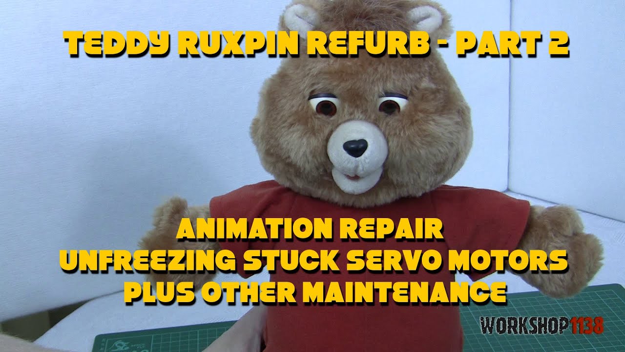 Teddy Ruxpin Refurb Part 2 - Unfreezing Stuck Servo Motors