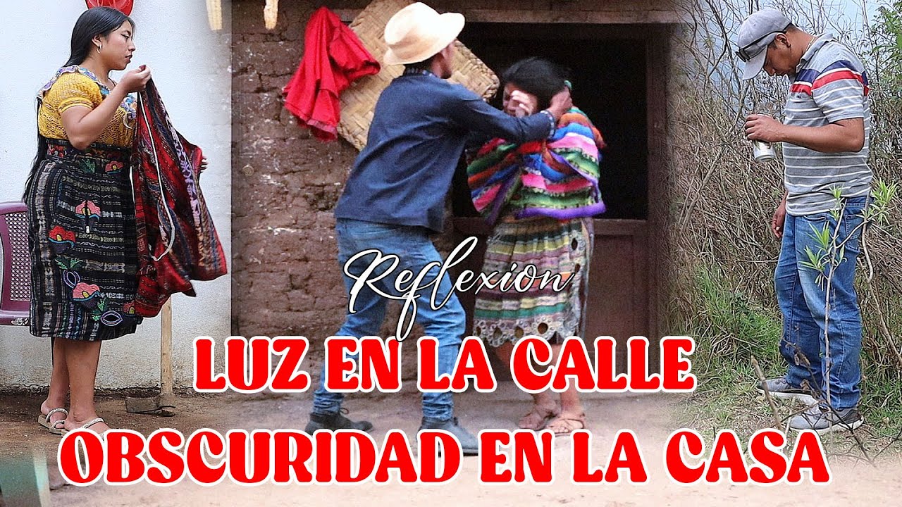 LUZ EN LA CALLE OBSCURIDAD EN LA CASA