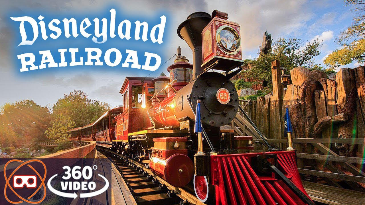 [5K 360] Disneyland Railroad Grand Circle Tour Full Ride 2019 - 360° POV
