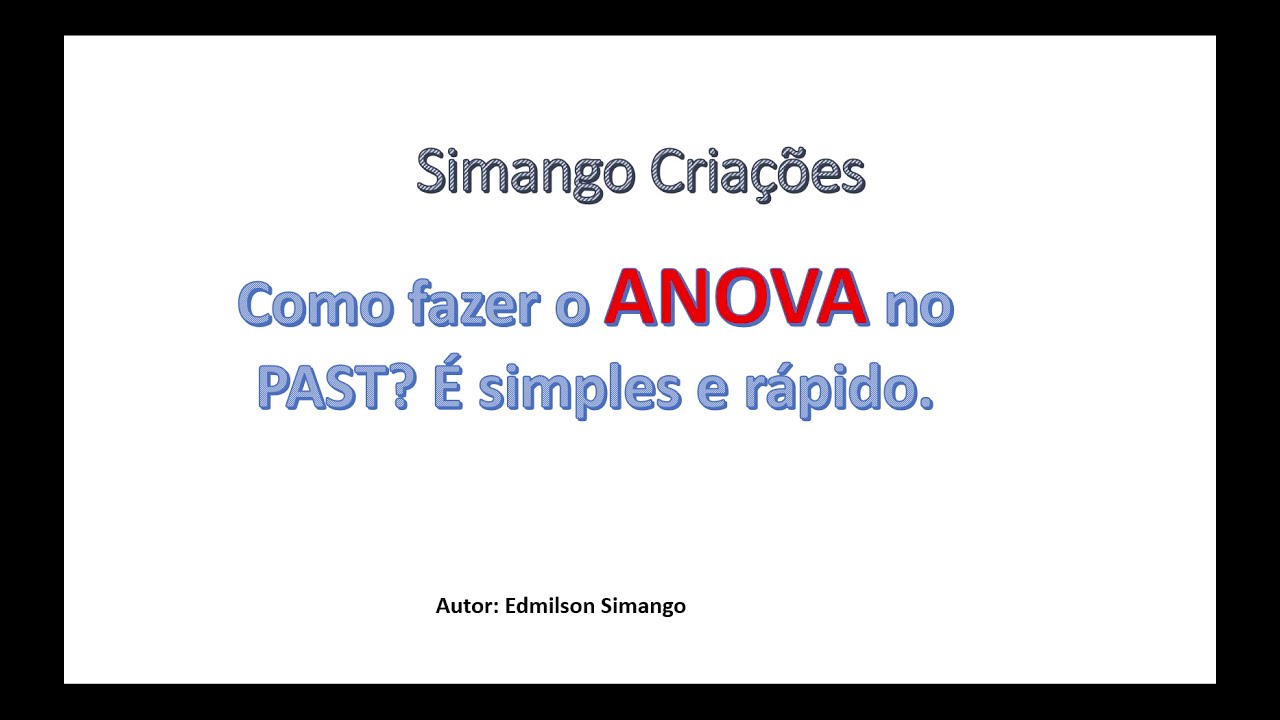 ANOVA, teste Tukey e Kruskal Wallis com programa past, simples e rápido