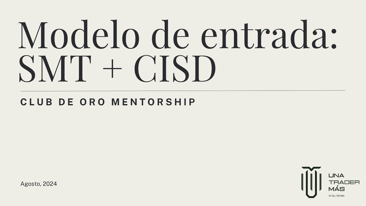Modelo de entrada con SMT+CISD - #ClubDeOro