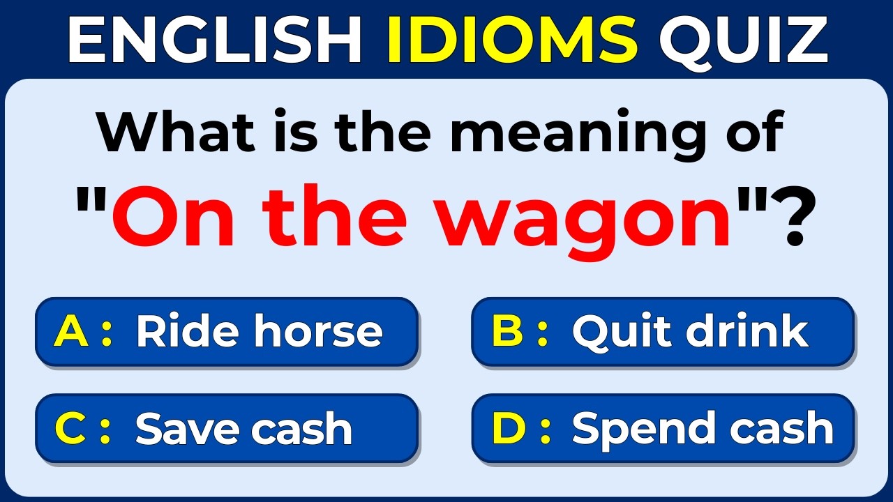 English Idioms Quiz | Can You Score 30/30? 98% Cannot! #Challenge 48