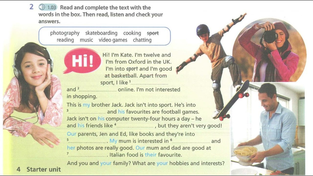 English Year 5 English Plus 1 - Audio 1.03