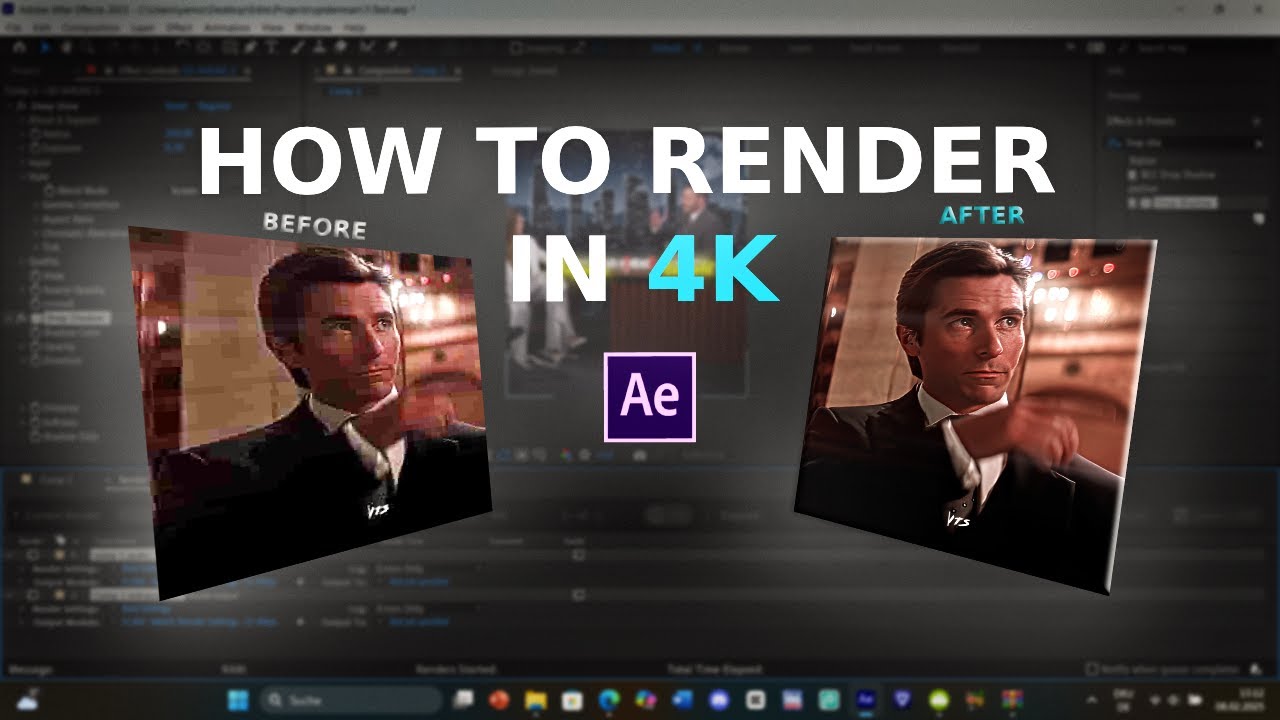 BEST 4K Quality Render Settings in After Effects (NO QUALITY LOSS) !!!