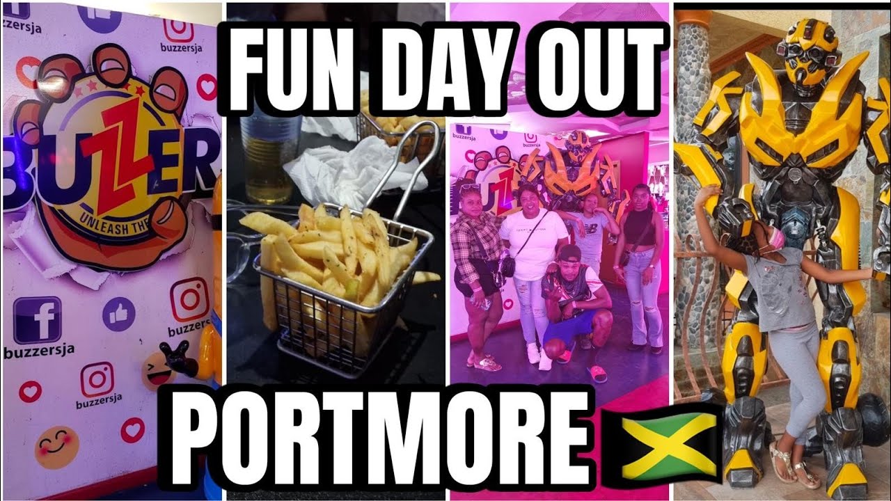 JAMAICA VLOG - 🇯🇲  BUZZERS JA & ENDZONE FUN DAY OUT ( PORTMORE ) OUT WITH THE KIDS AND FRIENDS.