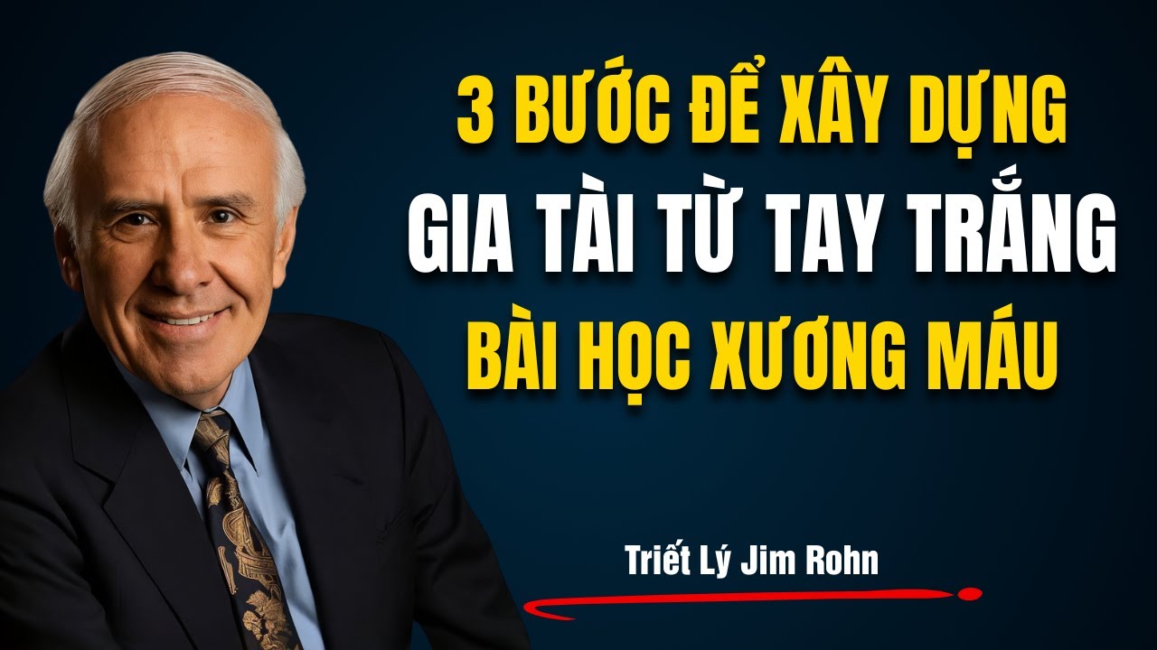 3 BƯỚC ĐỂ XÂY DỰNG GIA TÀI TỪ TAY TRẮNG (BÀI HỌC XƯƠNG MÁU) | Triết Lý Jim Rohn