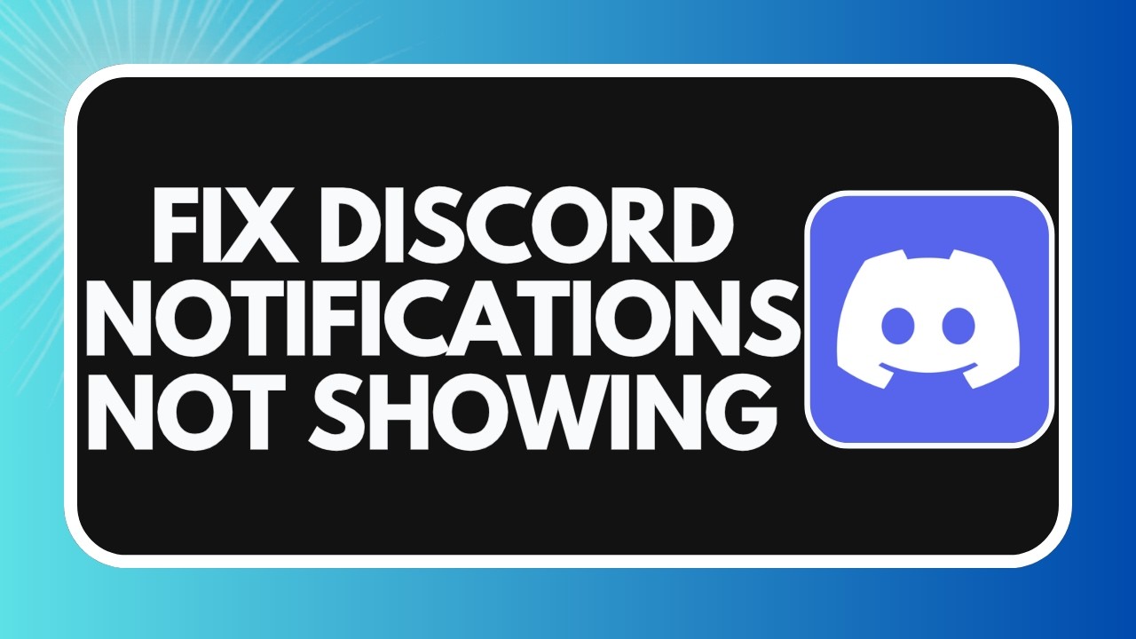 How to Fix Discord Notifications Not Showing (2026)