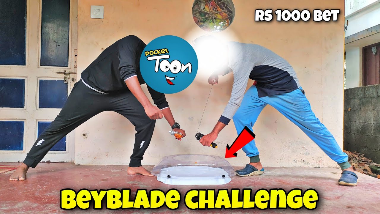 1000 rs beyblade BET MATCH ! beyblade challenge in real life | pocket toon