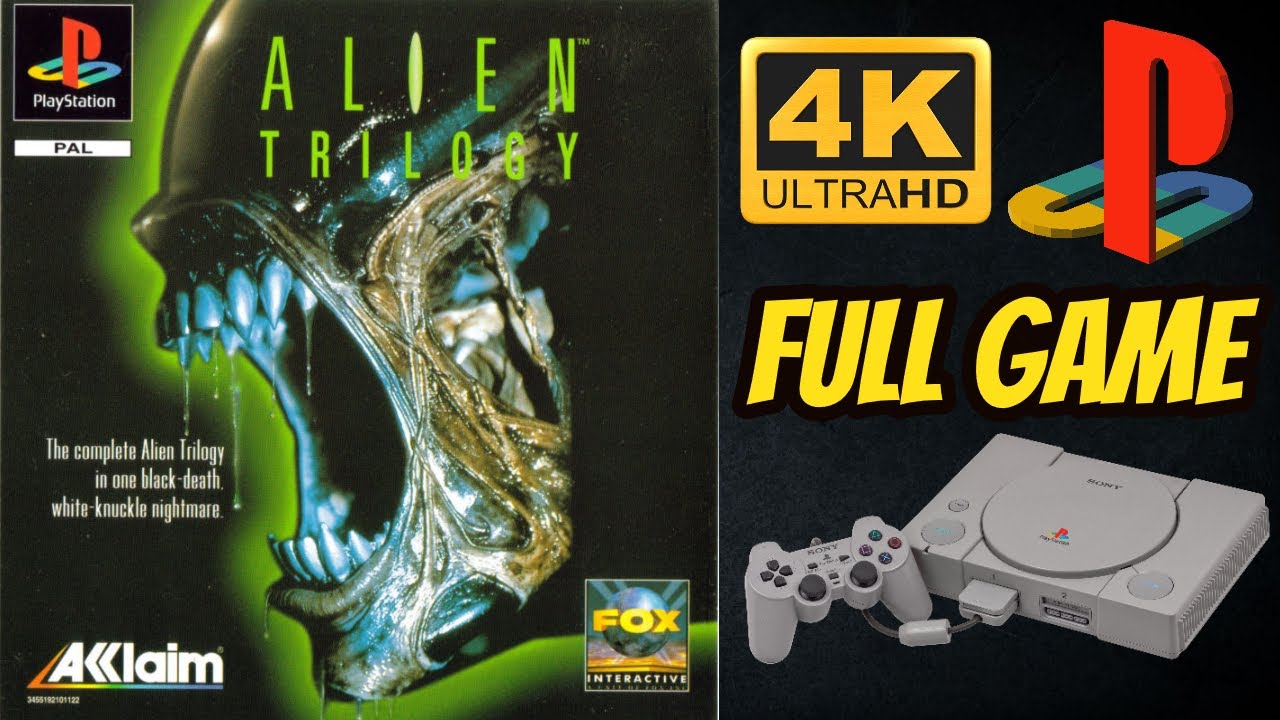 Alien Trilogy | PS1 | 4K60ᶠᵖˢ UHD🔴 | 100% Longplay Walkthrough Playthrough Full Movie Game