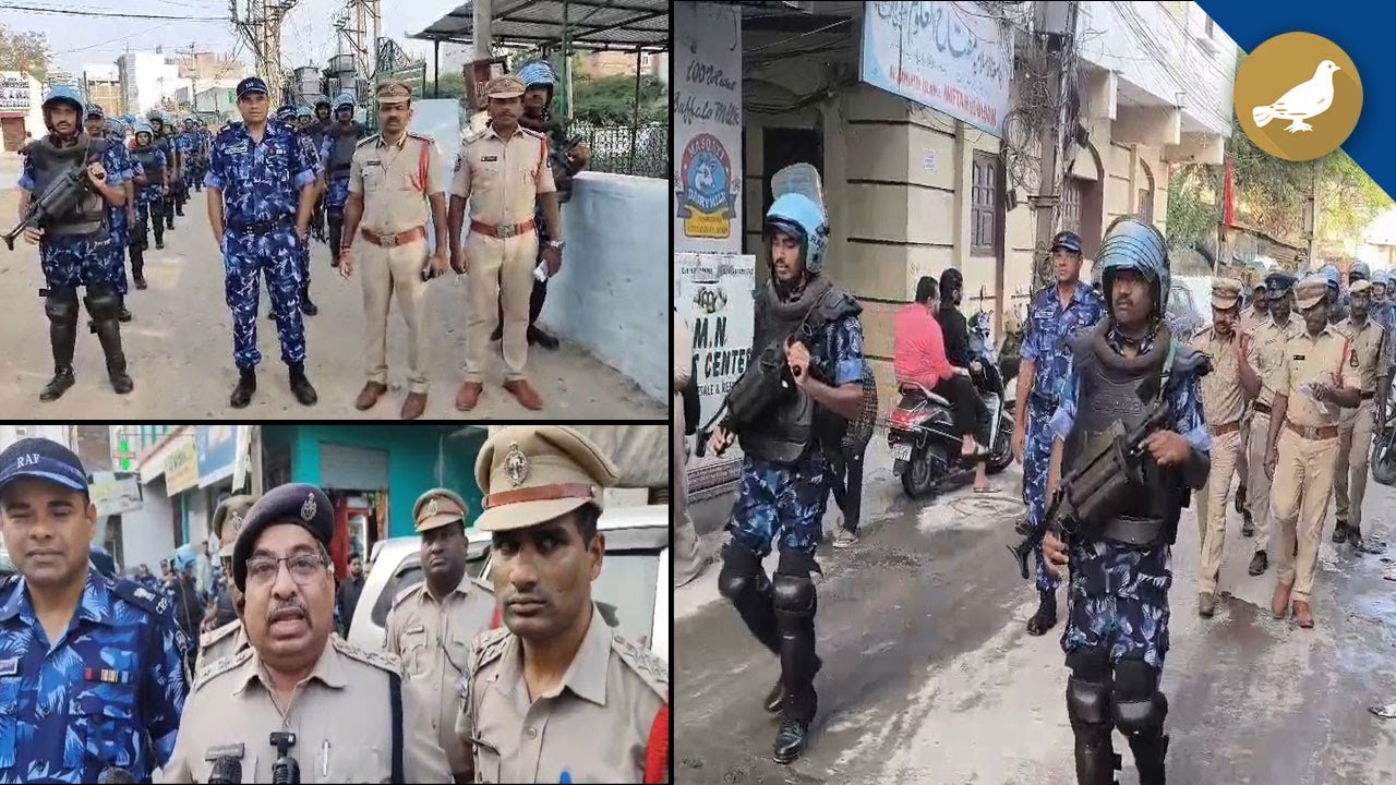 Hyderabad Alert: Police Flag March in Old City