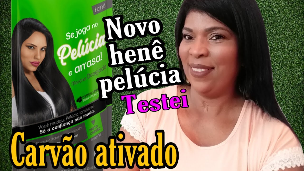 NOVO HENÊ PELÚCIA PRETO CARVÃO ATIVADO/ APLICAÇÃO/ MAIS O QUE EU ACHEI