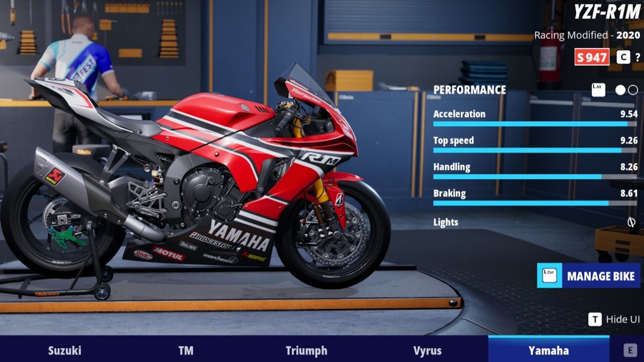 Ride 6 Yamaha YZF R1M Racing Modified 2020 red black Ulster GP 2026 02 18