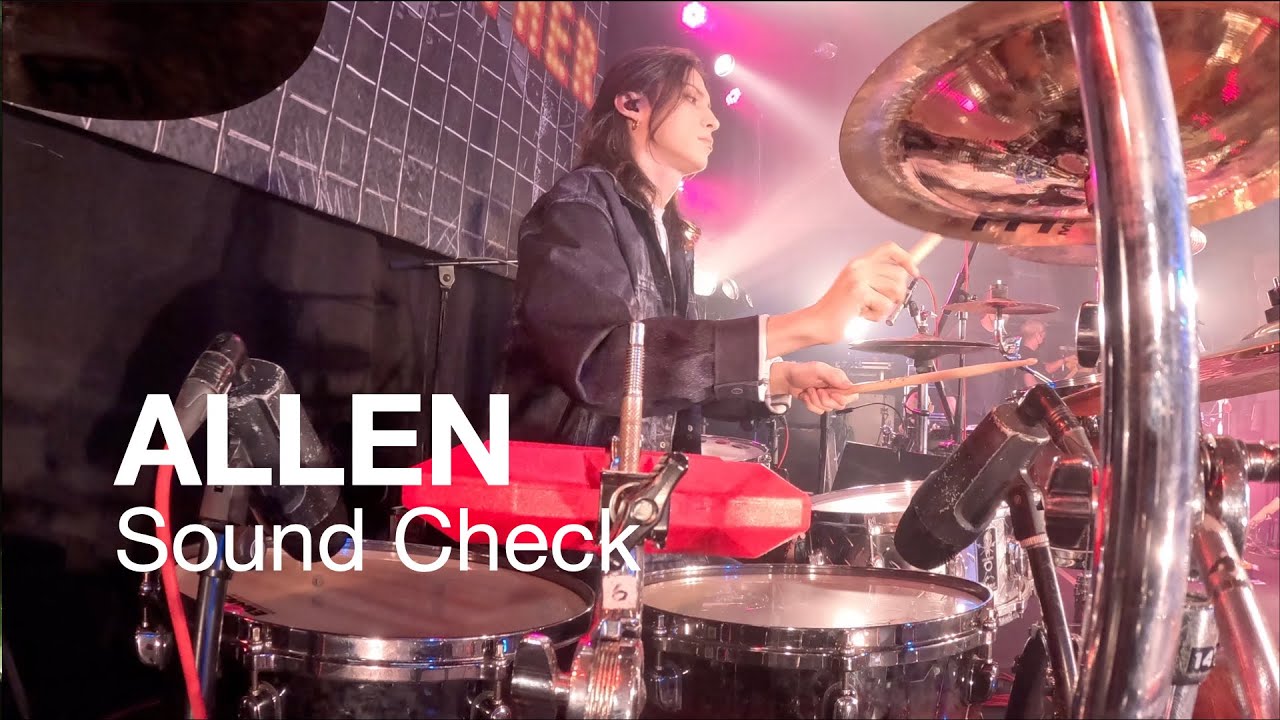 Allen (MUCC support) Sound Check @ THE BOTTOM LINE NAGOYA