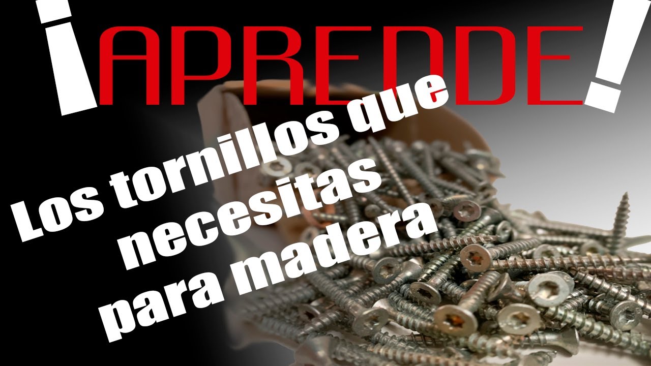 TORNILLOS 🔩 PARA MADERA: cuales son los principales tipos ✅