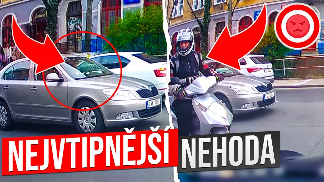 NEJLEPŠÍ NEHODA, Řidič Nacouval do Fanouška a Hádka