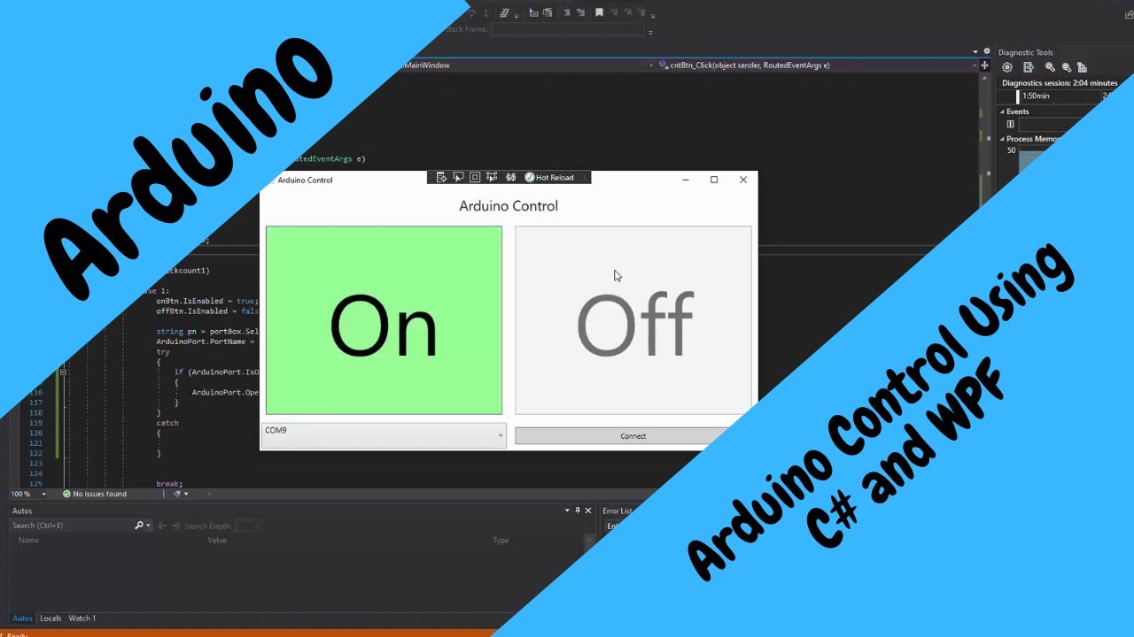 Control Arduino using C# and WPF
