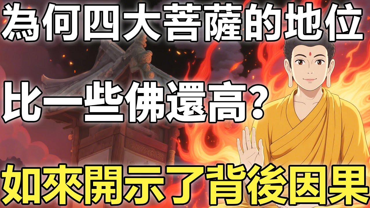 孫悟空不解：同為佛門，為何四大菩薩的地位，有時比一些佛還高？如來開示了背後因果。【佛學|神話傳說|故事|孫悟空|彌勒】
