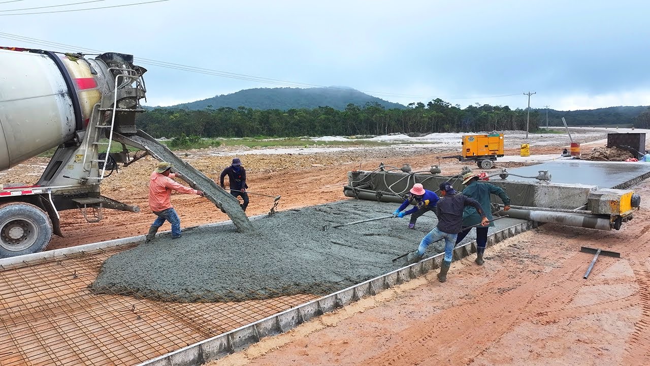 Incredible 63KM Concrete Road Construction technology | Amazing Construction Work On Mountain