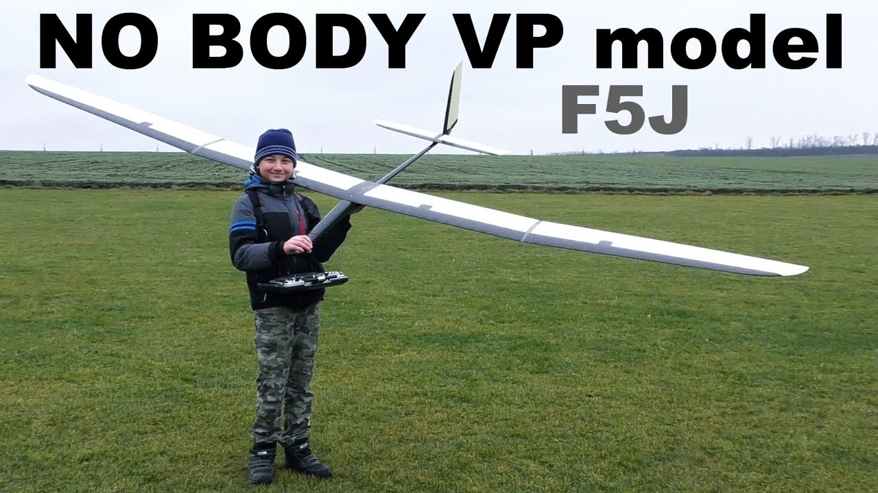 NO BODY VP model | F5J RC glider | maiden flight | 2020