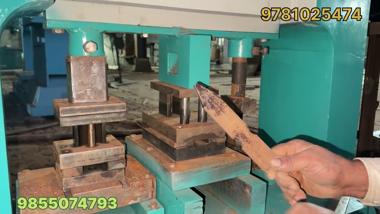 Dev hydraulic cutting machine #hydraulicpresschannel #industrialmachine #viralvideo