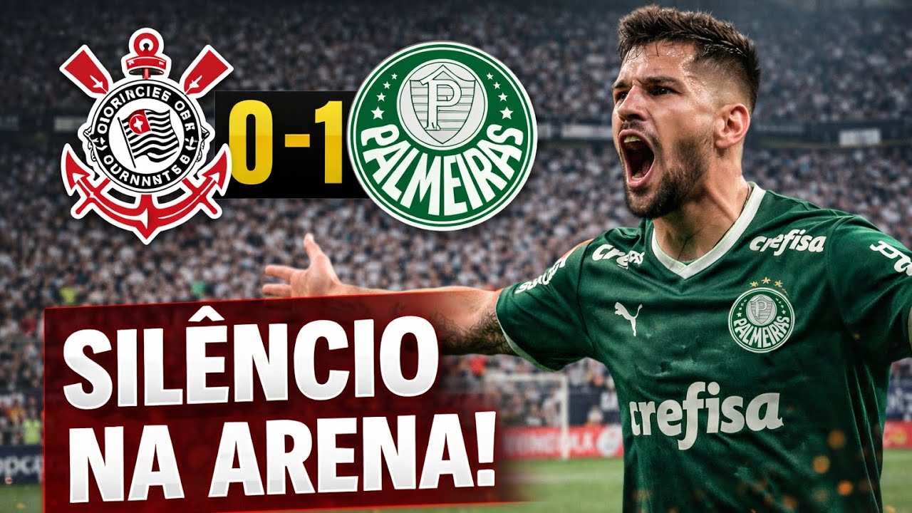 “SILÊNCIO NA ARENA! Palmeiras bate o Corinthians por 1x0”