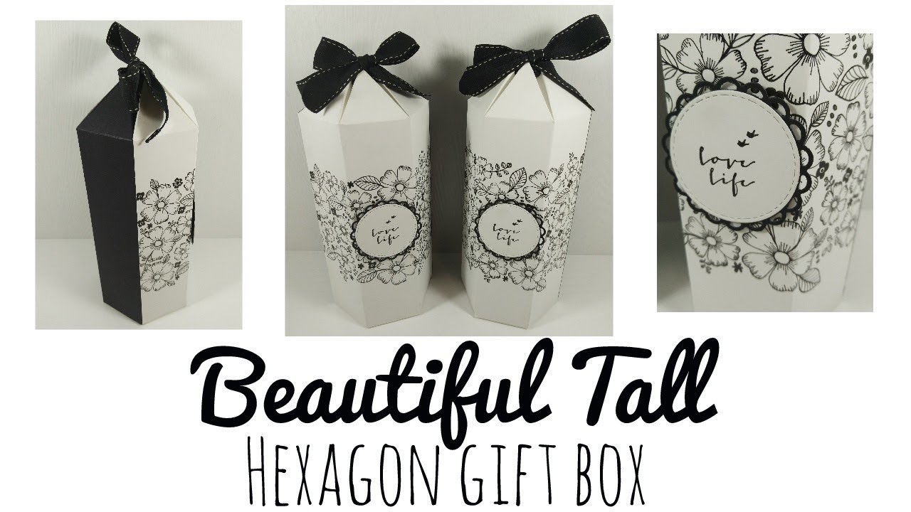 Beautiful Tall Hexagon Gift Box