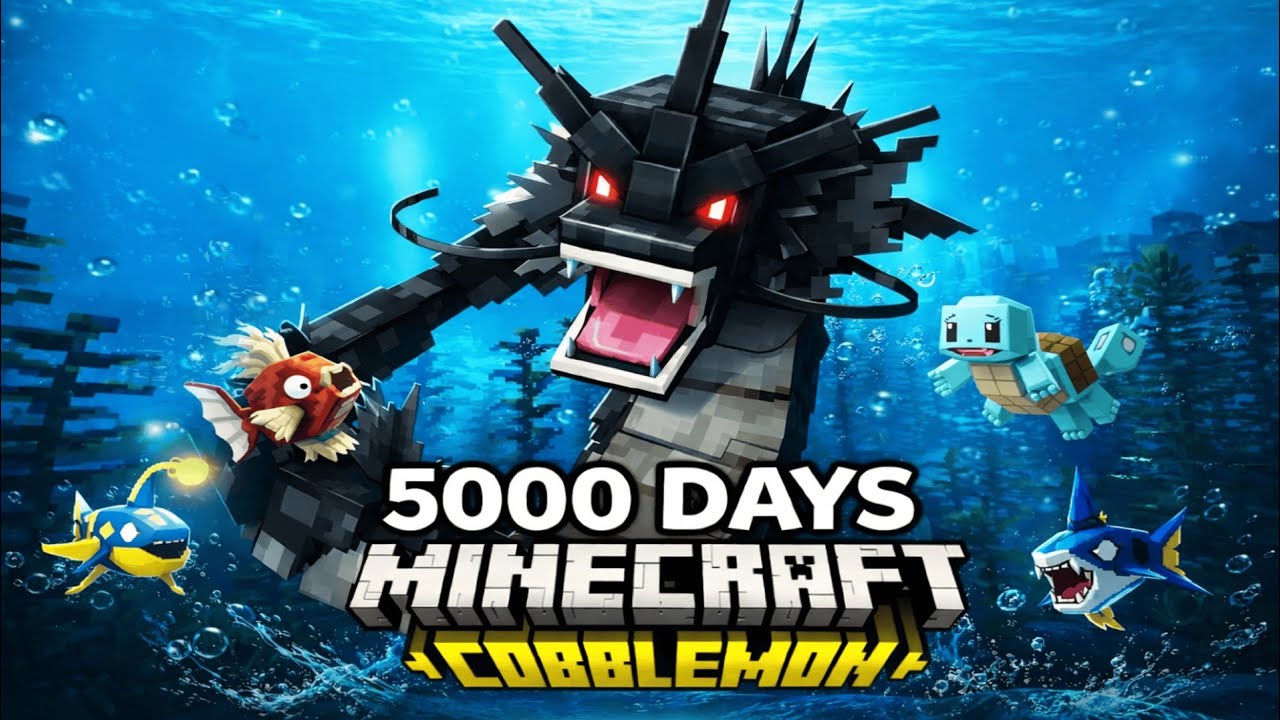 5000 Days to Catch All Pokémon in Minecraft Cobblemon! 🌍🔥