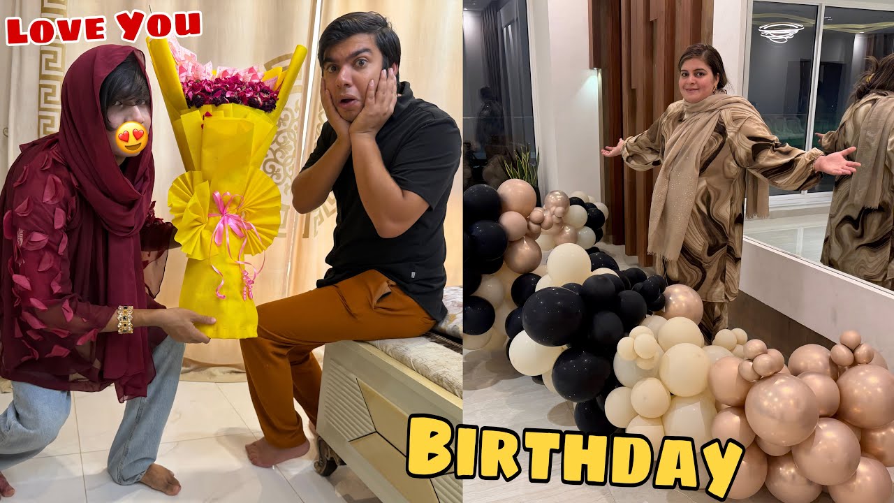 WALEED ADVANCED BIRTHDAY CELEBRATE 🥳 GIRL FRIEND Ny GIFT DEA 😆