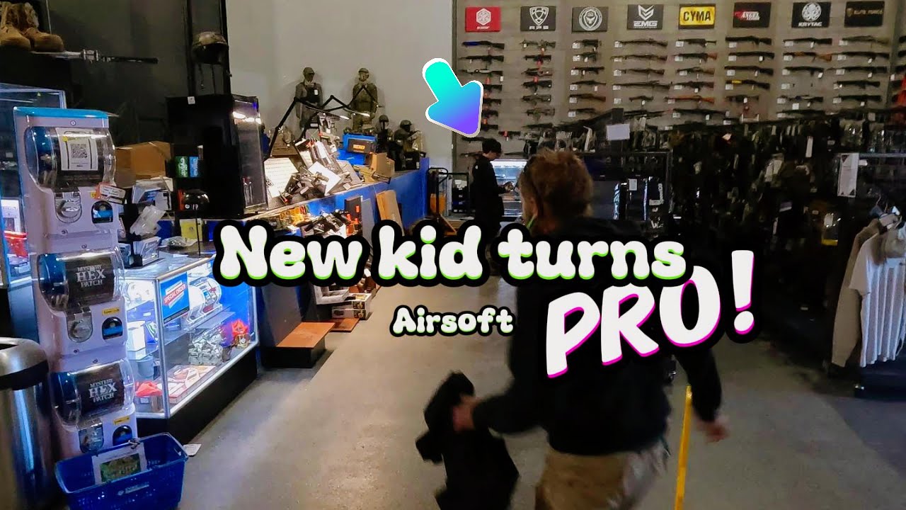 New kid turns AIRSOFT PRO!