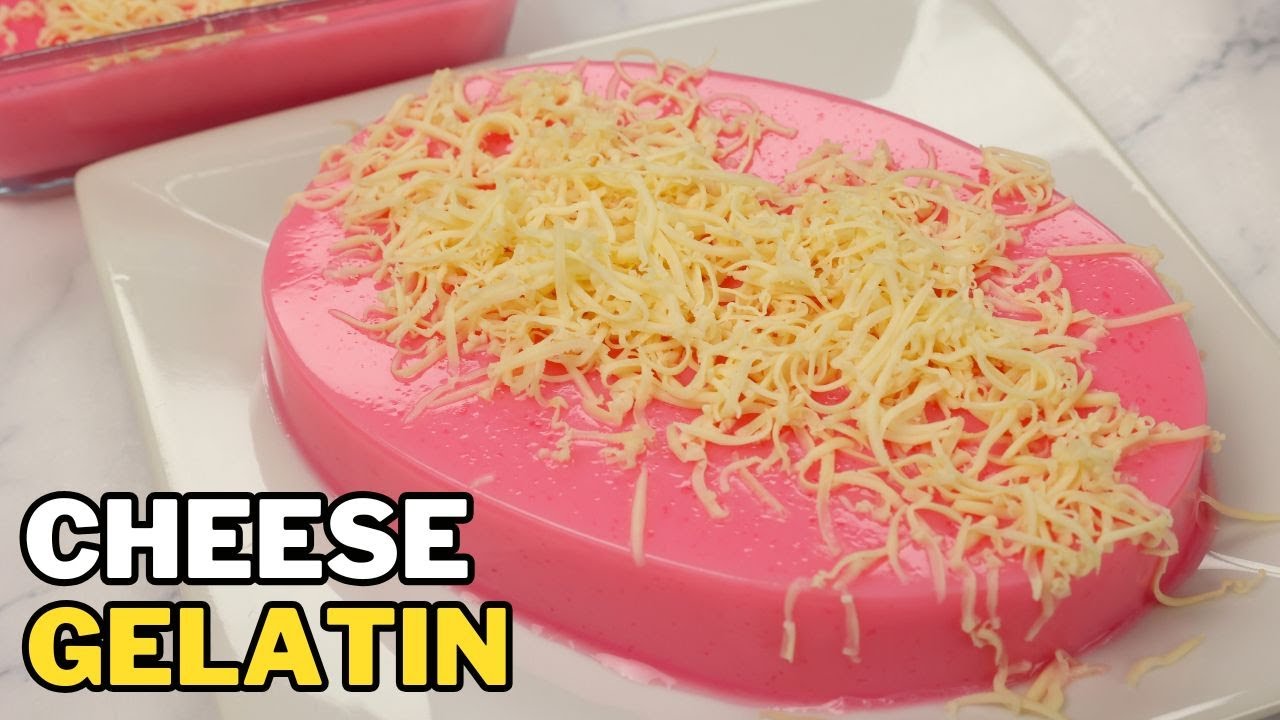 Easy Gelatin Recipe with Cheese (Filipino Desserts)