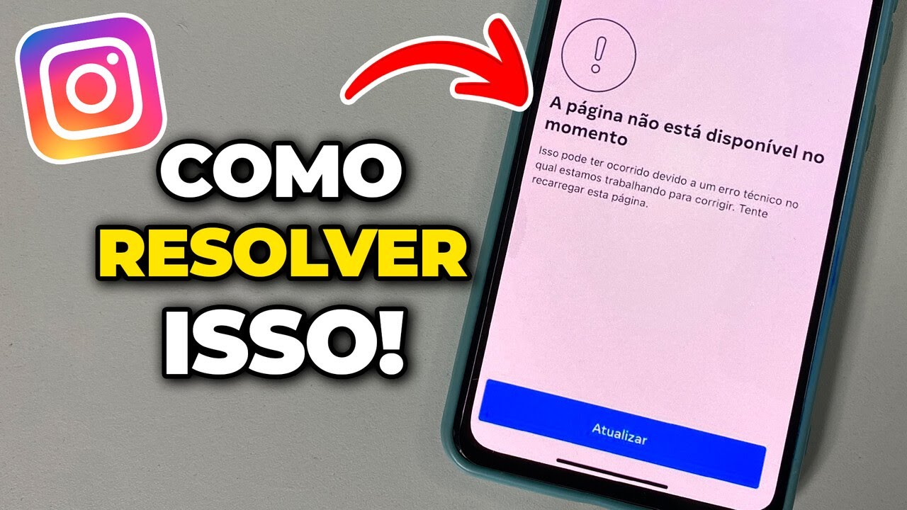COMO RESOLVER A PÁGINA NÃO ESTÁ DISPONÍVEL NO MOMENTO? (INSTAGRAM)