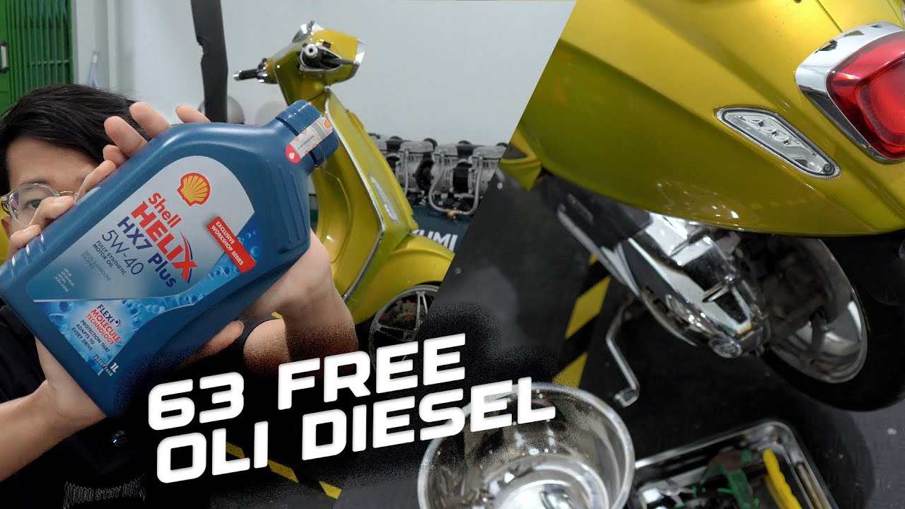 Service Ganti Oli Vespa Sprint Boreup 200cc