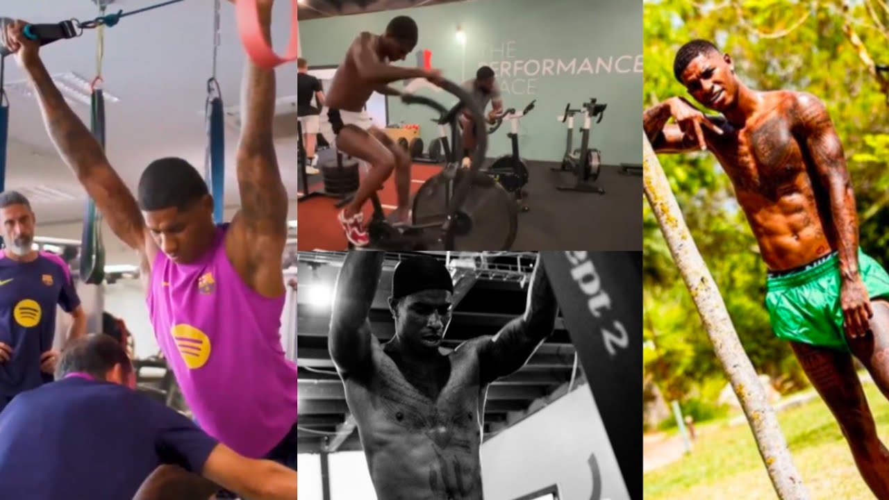 💪🏾Beast Mode✅ Watch Marcus Rashford hard training alone sooo strong. what⁉️‼️🔥🔥💪🏾✅